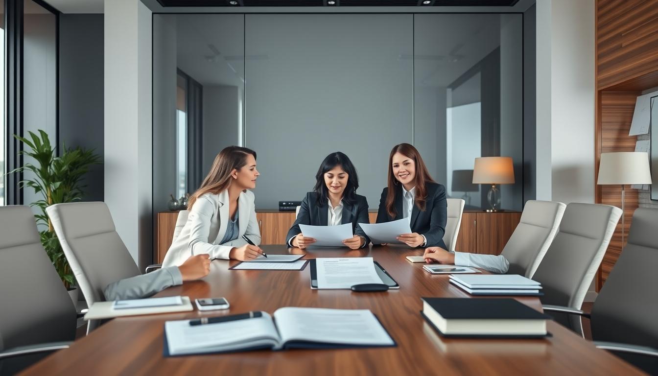 Business agreement signing